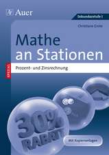 Mathe an Stationen Prozent- und Zinsrechnung