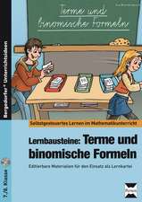 Lernbausteine: Terme und binomische Formeln