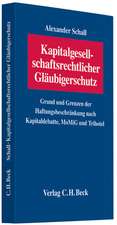 Kapitalgesellschaftlicher Gläubigerschutz