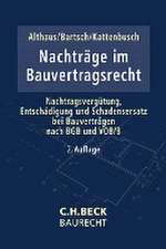 Nachträge im Bauvertragsrecht