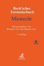 Beck'sches Formularbuch Mietrecht