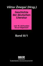 Geschichte der deutschen Literatur Band III/1