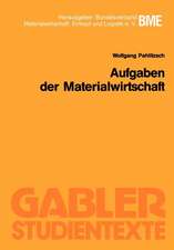 Aufgaben der Materialwirtschaft