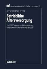 Betriebliche Altersversorgung: Ein EDV-System zur Unterstützung unternehmerischer Entscheidungen