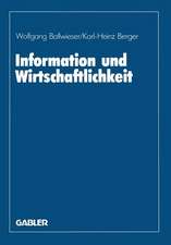 Information und Wirtschaftlichkeit: Wissenschaftliche Tagung des Verbandes der Hochschullehrer für Betriebswirtschaft e. V. an der Universität Hannover 1985