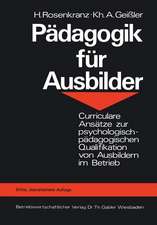 Pädagogik für Ausbilder: Curriculare Ansätze zur psychologisch-pädagogischen Qualifikation von Ausbildern im Betrieb