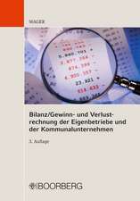 Bilanz/ Gewinn- und Verlustrechnung der Eigenbetriebe und der Kommunalunternehmen