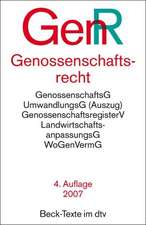 Genossenschaftsrecht ( GenR). Textausgabe