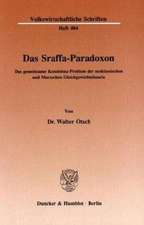 Das Sraffa-Paradoxon.