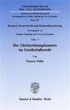 Der Gleichordnungskonzern im Gesellschaftsrecht