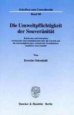 Die Umweltpflichtigkeit der Souveränität