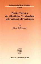 Positive Theorien der öffentlichen Verschuldung unter rationalen Erwartungen.