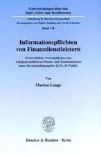 Informationspflichten von Finanzdienstleistern.