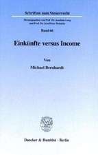 Einkünfte versus Income.