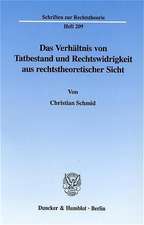 Das Verhältnis von Tatbestand und Rechtswidrigkeit aus rechtstheoretischer Sicht