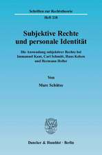 Subjektive Rechte und personale Identität