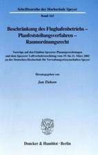 Beschränkung des Flughafenbetriebs - Planfeststellungsverfahren - Raumordnungsrecht