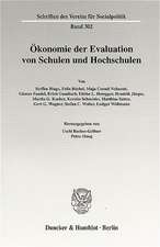 Ökonomie der Evaluation von Schulen und Hochschulen