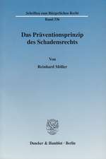 Das Präventionsprinzip des Schadensrechts