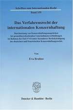 Das Verfahrensrecht der internationalen Konzernhaftung