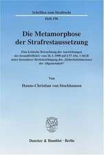 Die Metamorphose der Strafrestaussetzung