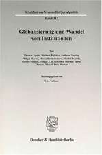 Globalisierung und Wandel von Institutionen