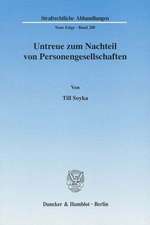 Untreue zum Nachteil von Personengesellschaften