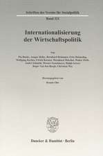 Internationalisierung der Wirtschaftspolitik