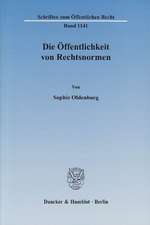 Die Öffentlichkeit von Rechtsnormen