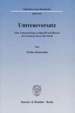 Untreuevorsatz