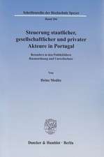 Steuerung staatlicher, gesellschaftlicher und privater Akteure in Portugal