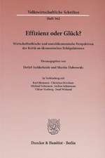 Effizienz oder Glück?