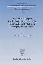 Rechtsschutz gegen judikatives Unrecht in nicht mehr rechtsmittelfähigen Zivilgerichtsverfahren