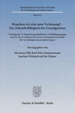 Brauchen wir eine neue Verfassung? - Zur Zukunftsfähigkeit des Grundgesetzes