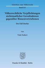 Völkerrechtliche Verpflichtungen nichtstaatlicher Gewaltakteure gegenüber Binnenvertriebenen