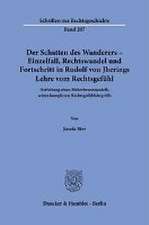 Der Schatten des Wanderers - Einzelfall, Rechtswandel und Fortschritt in Rudolf von Jherings Lehre vom Rechtsgefühl.