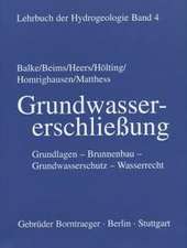 Lehrbuch der Hydrogeologie 4. Grundwassererschließung