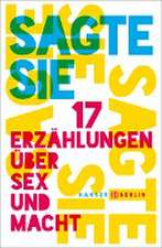 Sagte sie. 17 Erzählungen über Sex und Macht