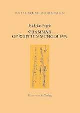 Grammar of Written Mongolian