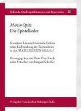 Martin Opitz. Die Epistellieder