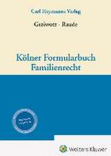 Kölner Formularbuch Familienrecht