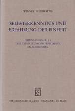 Selbsterkenntnis und Erfahrung der Einheit