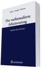 Der vorformulierte Arbeitsvertrag