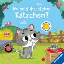 Wo seid ihr, kleine Kätzchen? Spielbuch mit vielen Stoff-Klappen, Kinderbuch ab 18 Monaten, Pappbilderbuch