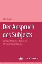 Der Anspruch des Subjekts: Zum Unsterblichkeitsdenken im Jungen Deutschland. M&P Schriftenreihe