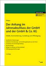 Der Anhang im Jahresabschluss der GmbH und der GmbH & Co. KG