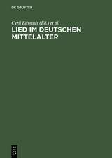 Lied im deutschen Mittelalter: Überlieferung, Typen, Gebrauch. Chiemsee-Colloquium 1991