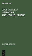 Sprache, Dichtung, Musik: Texte zu ihrem gegenseitigen Verständnis von Richard Wagner bis Theodor W. Adorno