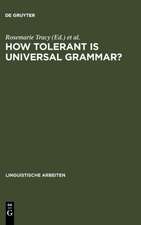 How tolerant is universal grammar?: essays on language learnability and language variation