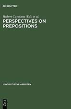 Perspectives on Prepositions